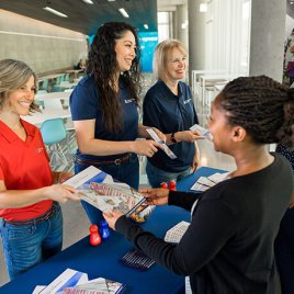 The Office of Equity, Diversity and Inclusion Hands Out Educational Materials